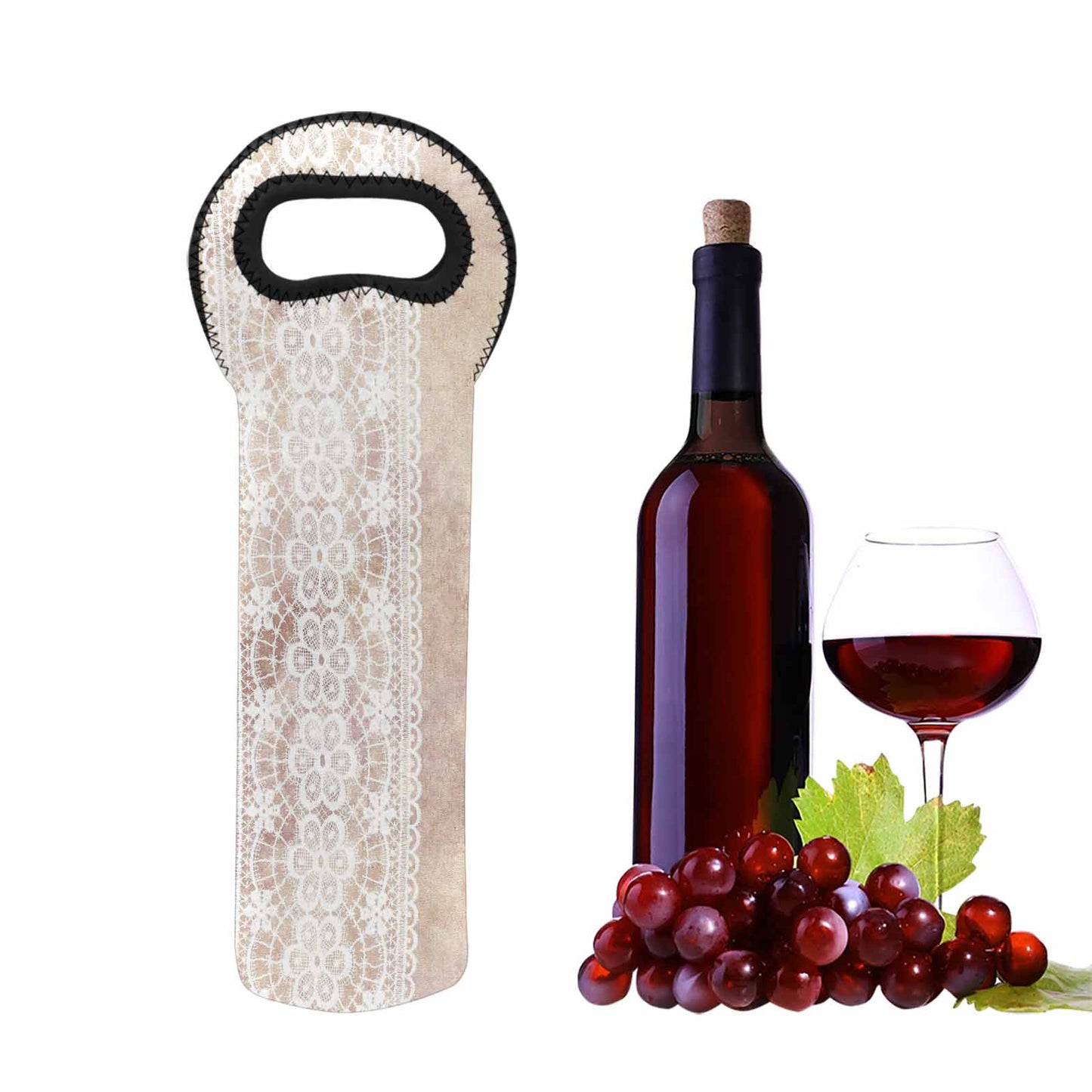 Victorian Lace 1 bottle wine bag, design 35