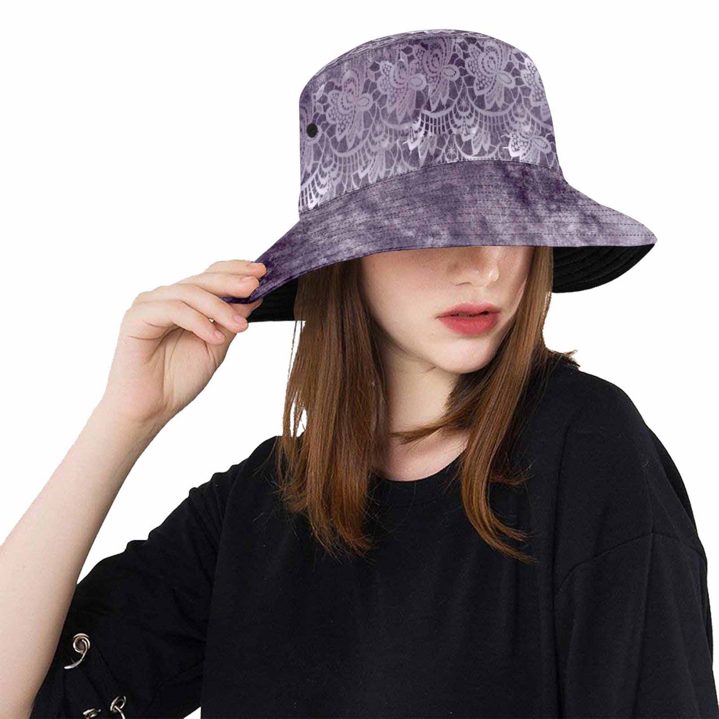 Victorian lace Bucket Hat, outdoors hat, design 39