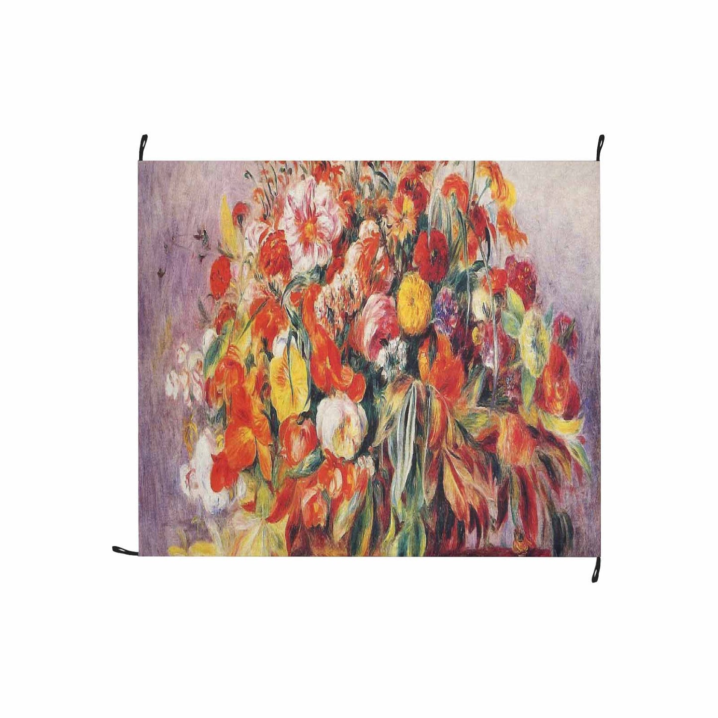 Vintage Floral waterproof picnic mat, 61 x 55in, Design 19