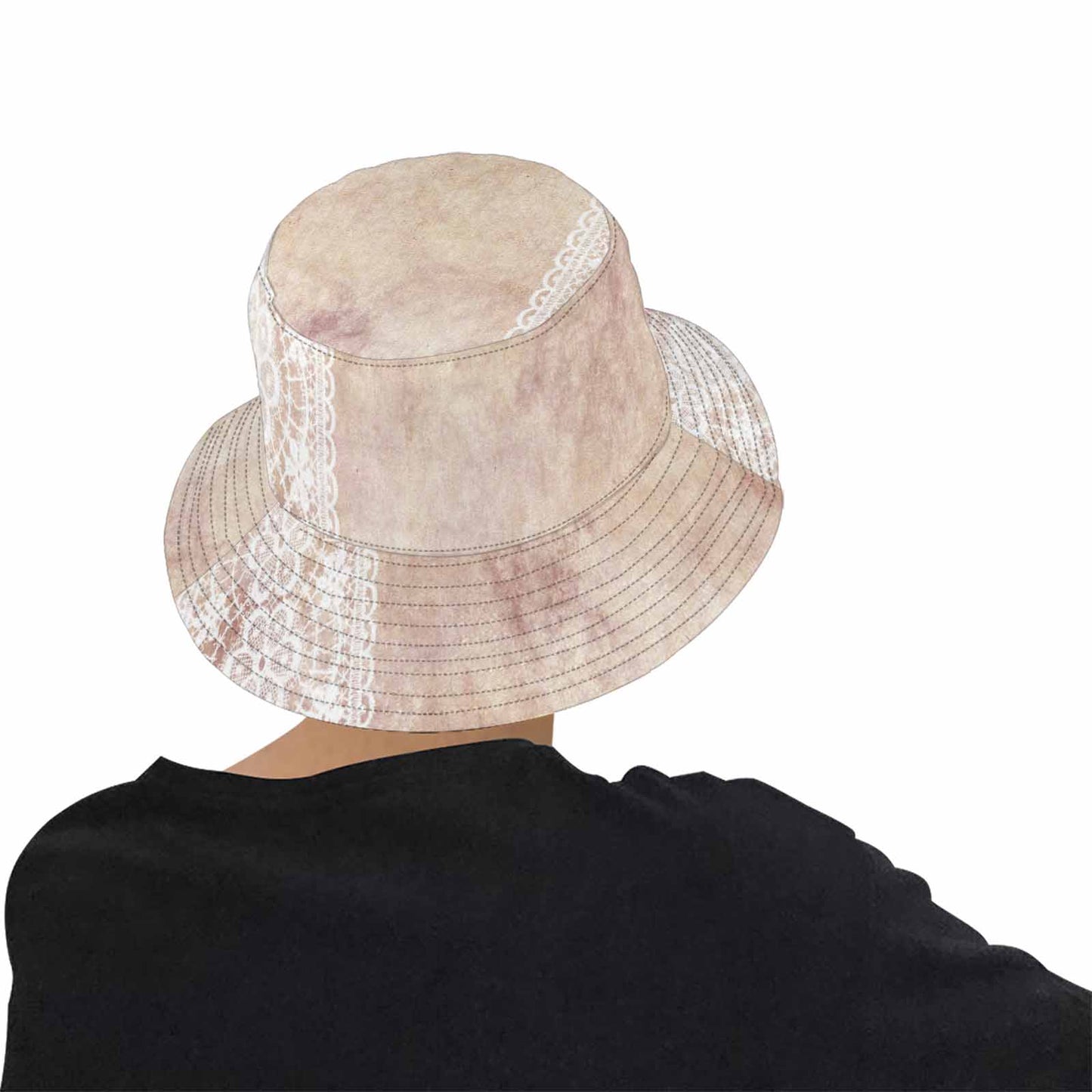 Victorian lace Bucket Hat, outdoors hat, design 35