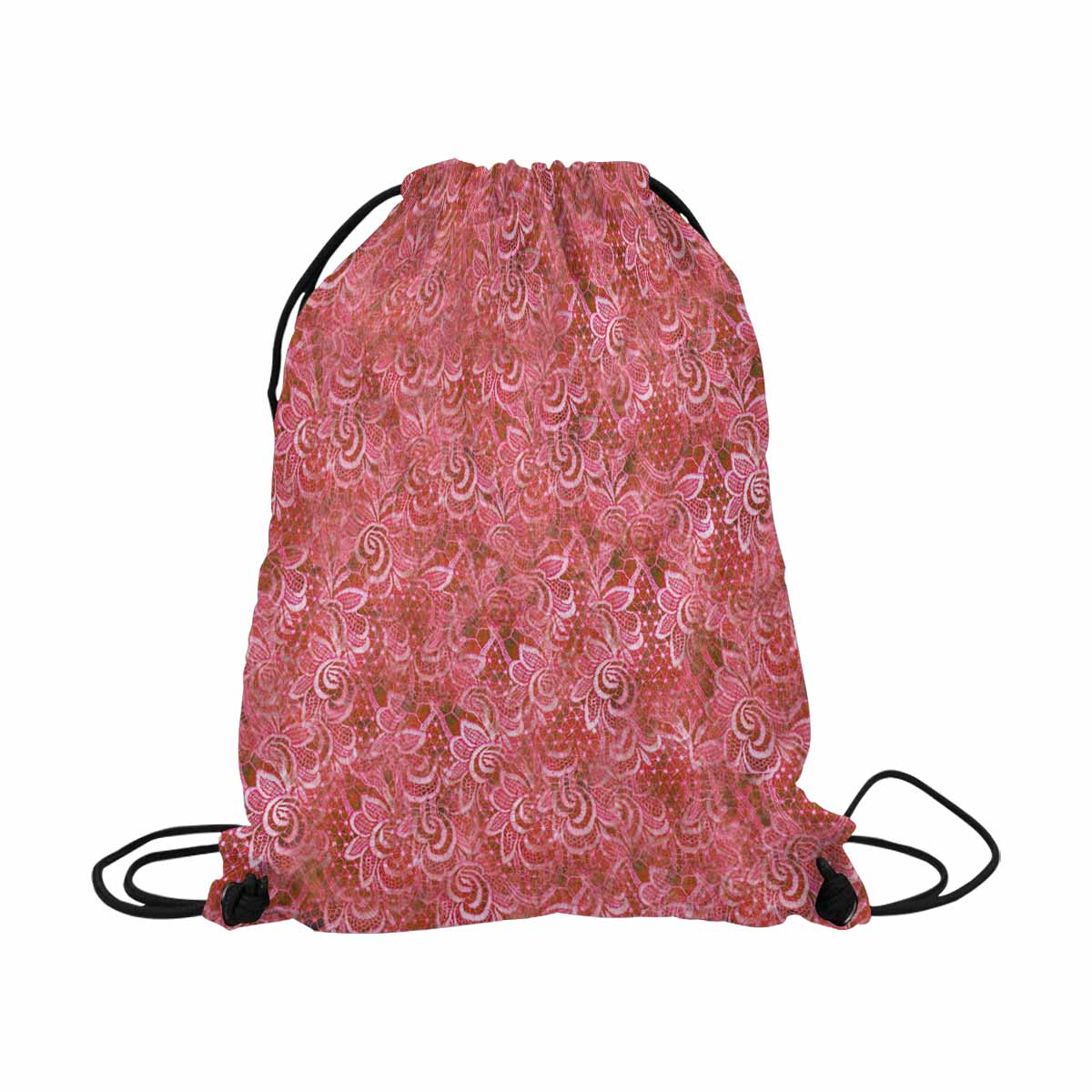 Victorian lace DRAWSTRING BAG, LARGE, design 33