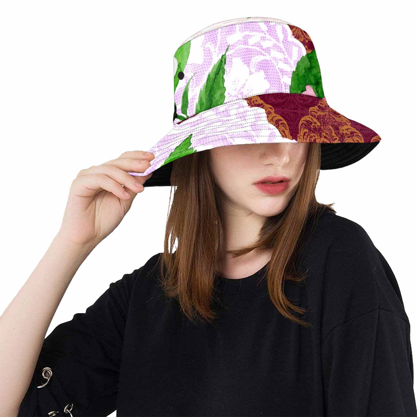 Victorian lace Bucket Hat, outdoors hat, design 19