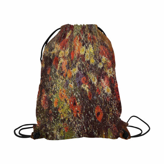 Vintage Floral print, DRAWSTRING BAG, LARGE, Design 24