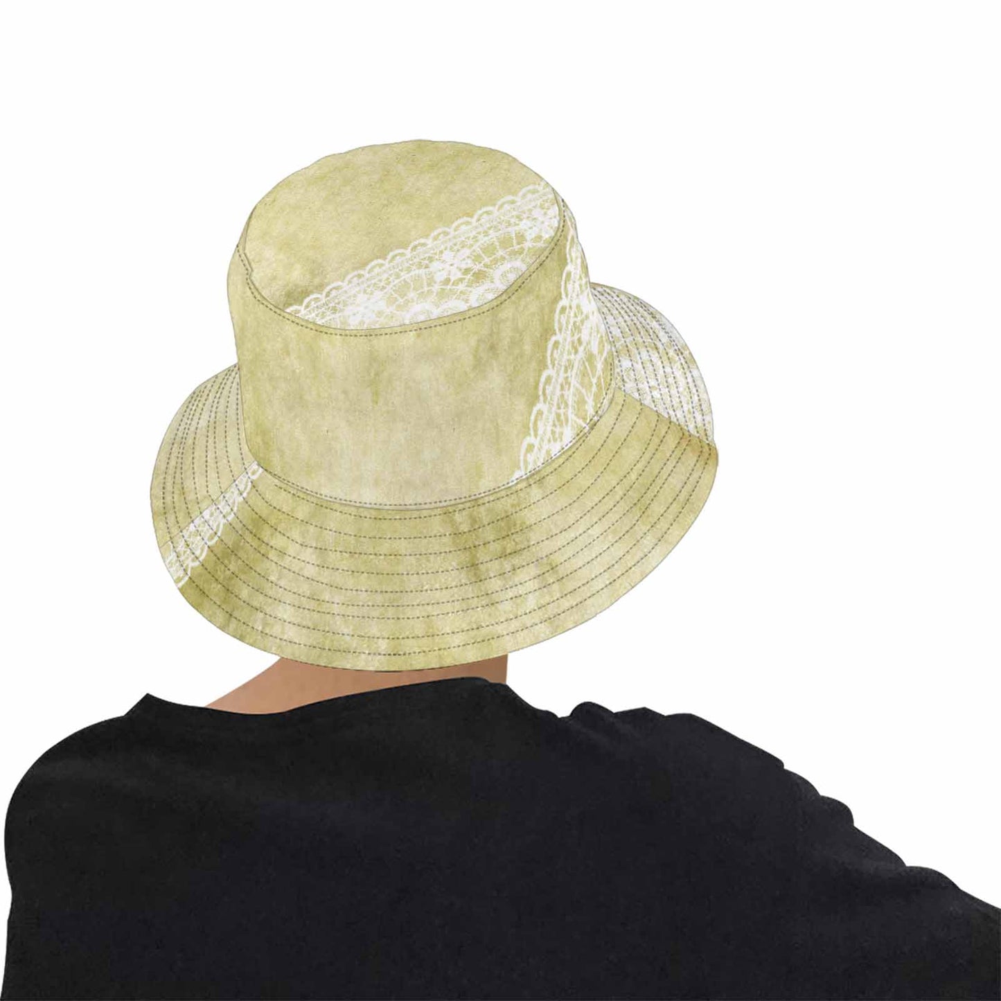 Victorian lace Bucket Hat, outdoors hat, design 43