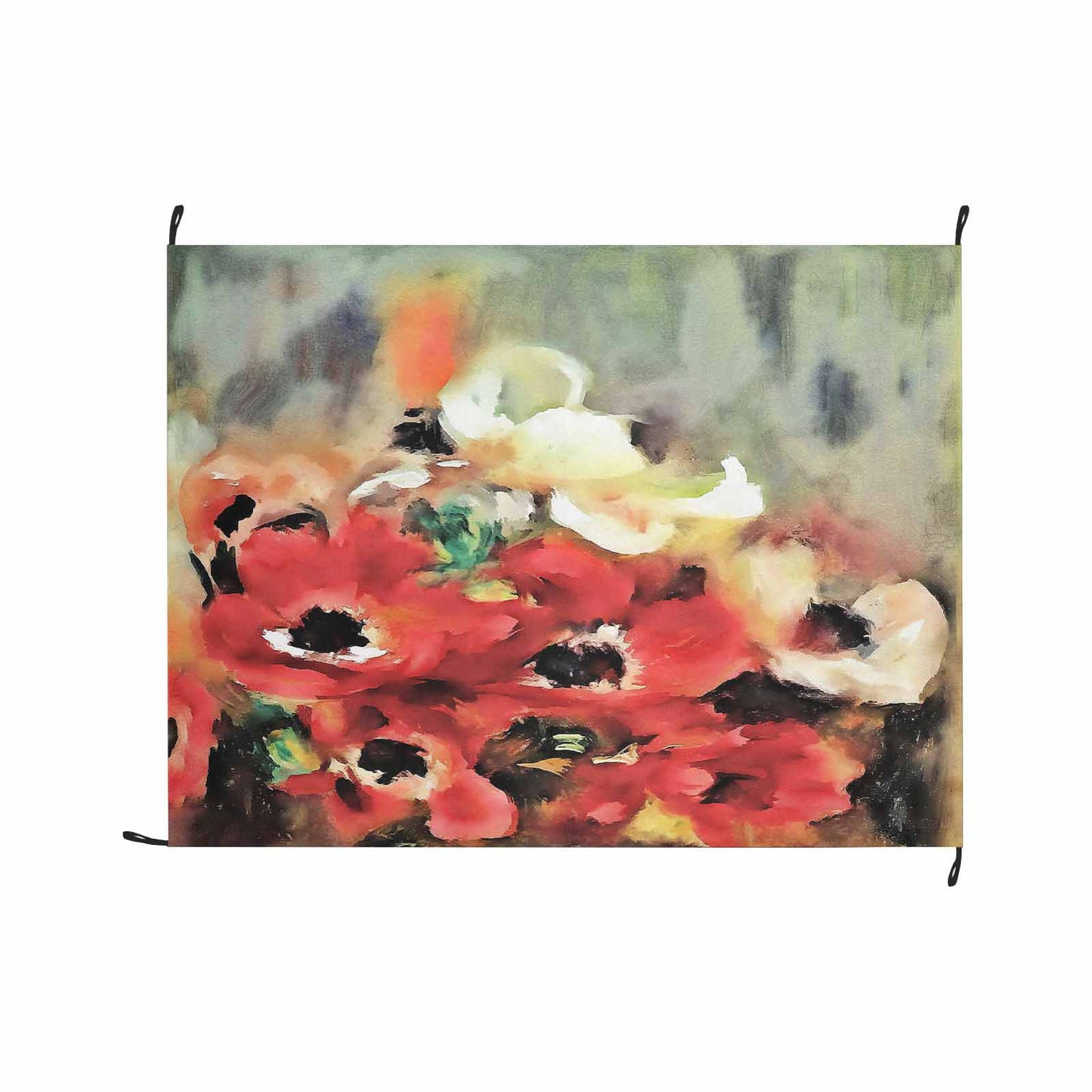 Vintage Floral waterproof picnic mat, 69 x 55in, Design 14