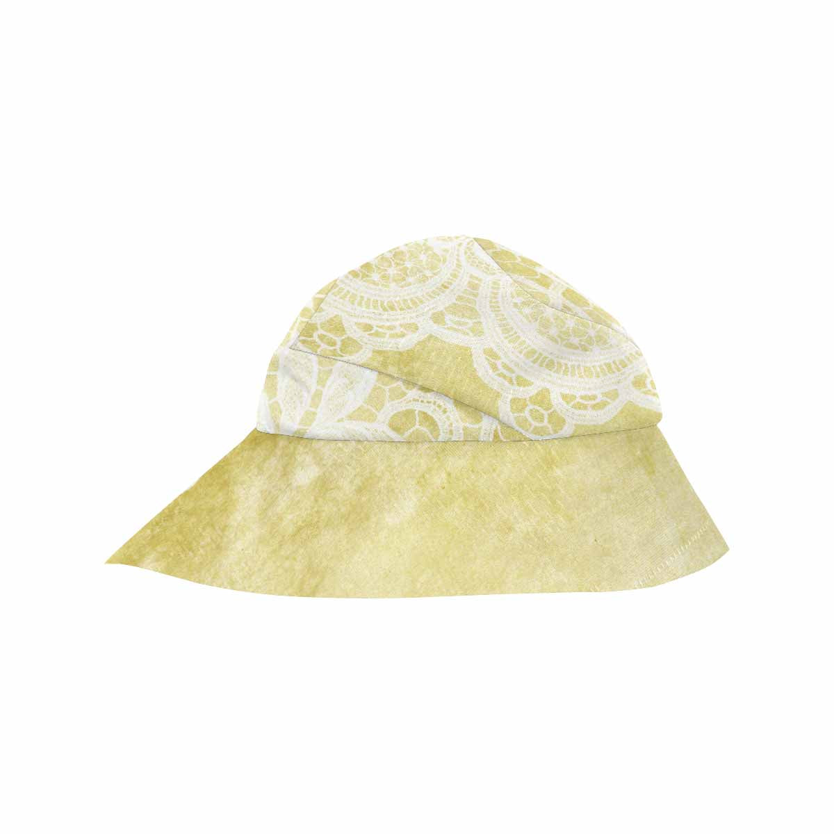 Victorian lace print, wide brim sunvisor Hat, outdoors hat, design 44