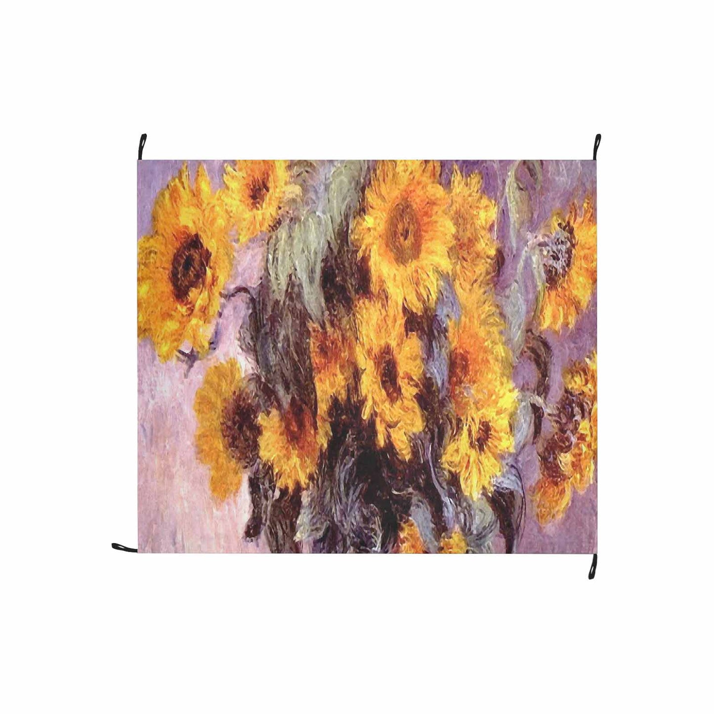 Vintage Floral waterproof picnic mat, 61 x 55in, Design 49