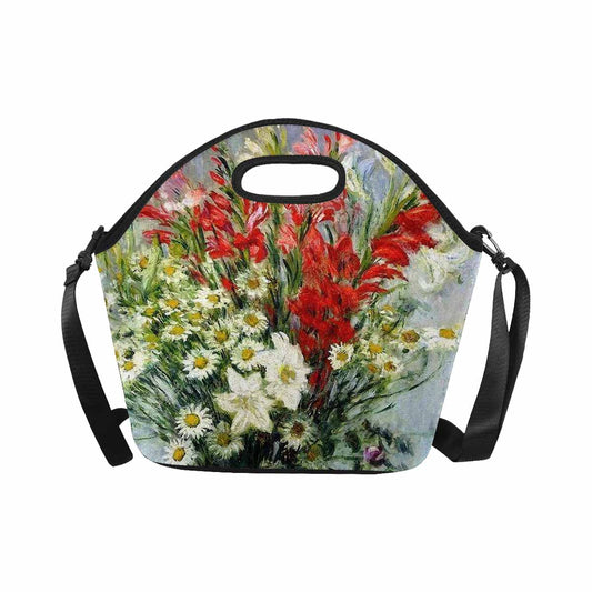 Vintage Floral print insulated lunch bag, Design 43