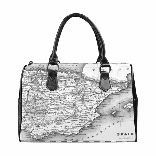 Antique Map design Boston handbag, Model 1695321, Design 14