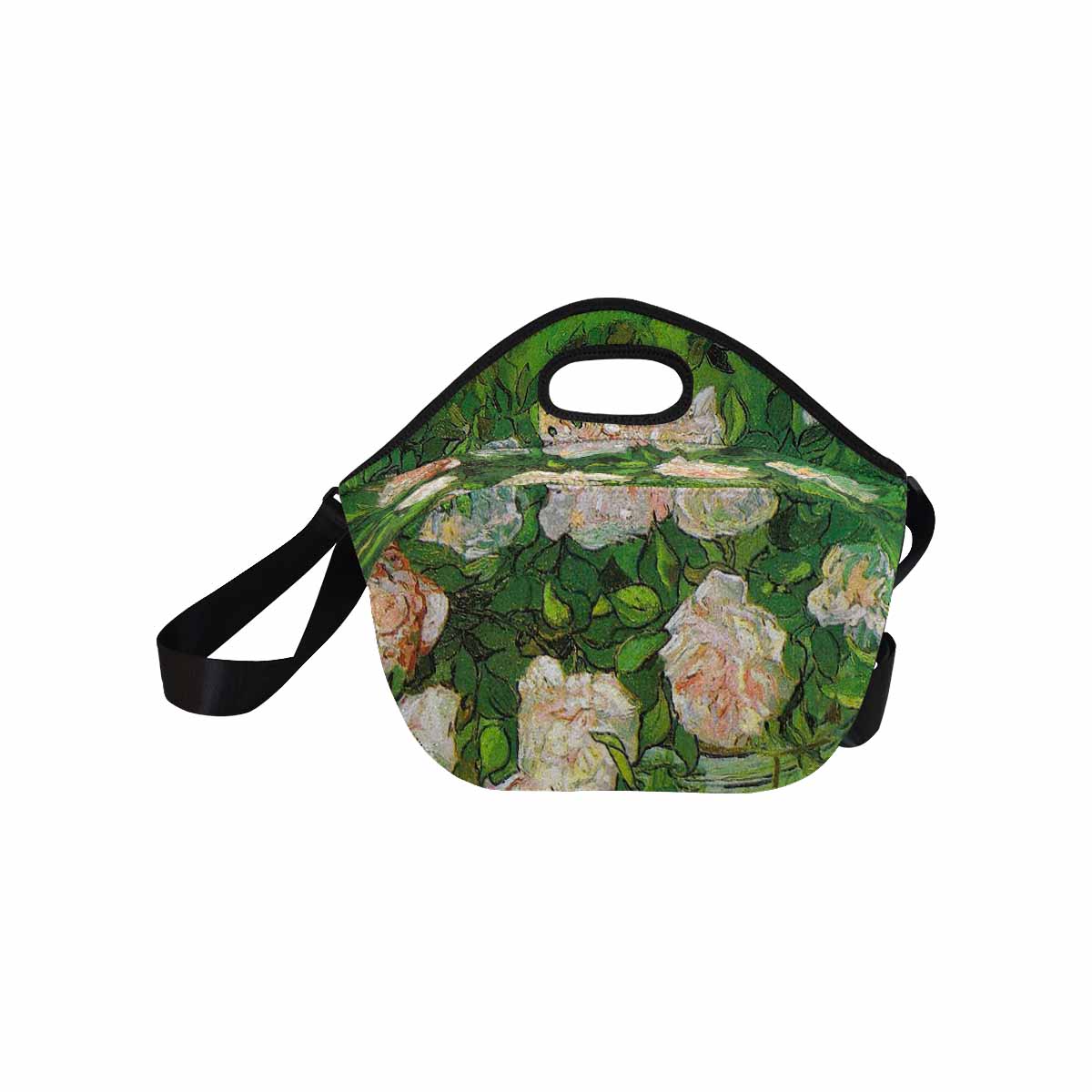 Vintage Floral print insulated lunch bag, Design 06