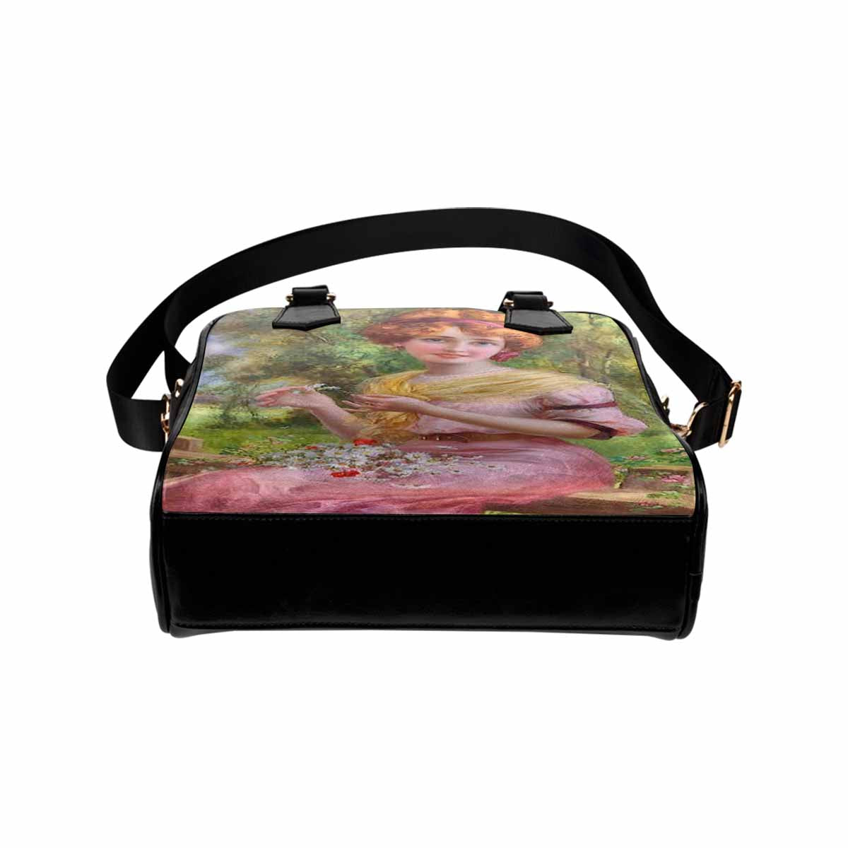 Victorian Lady design handbag, Mod 19163453, lady in pink