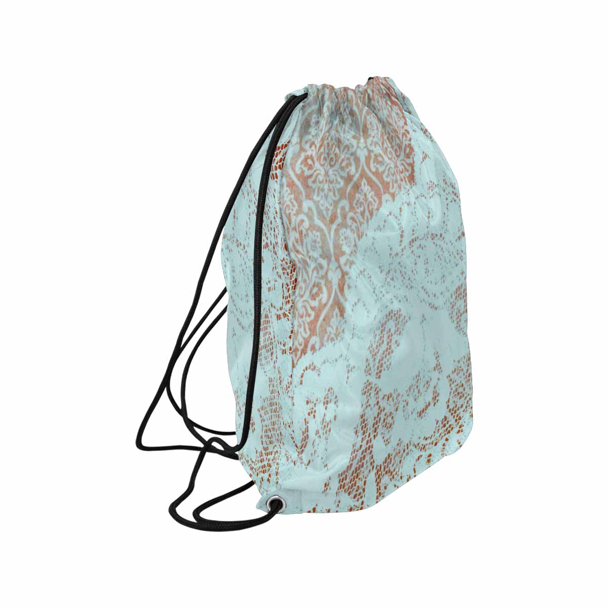 Victorian lace DRAWSTRING BAG, LARGE, design 23