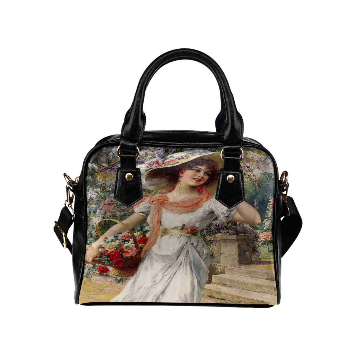 Victorian Lady design handbag, Mod 19163453, THE FLOWER GARDEN