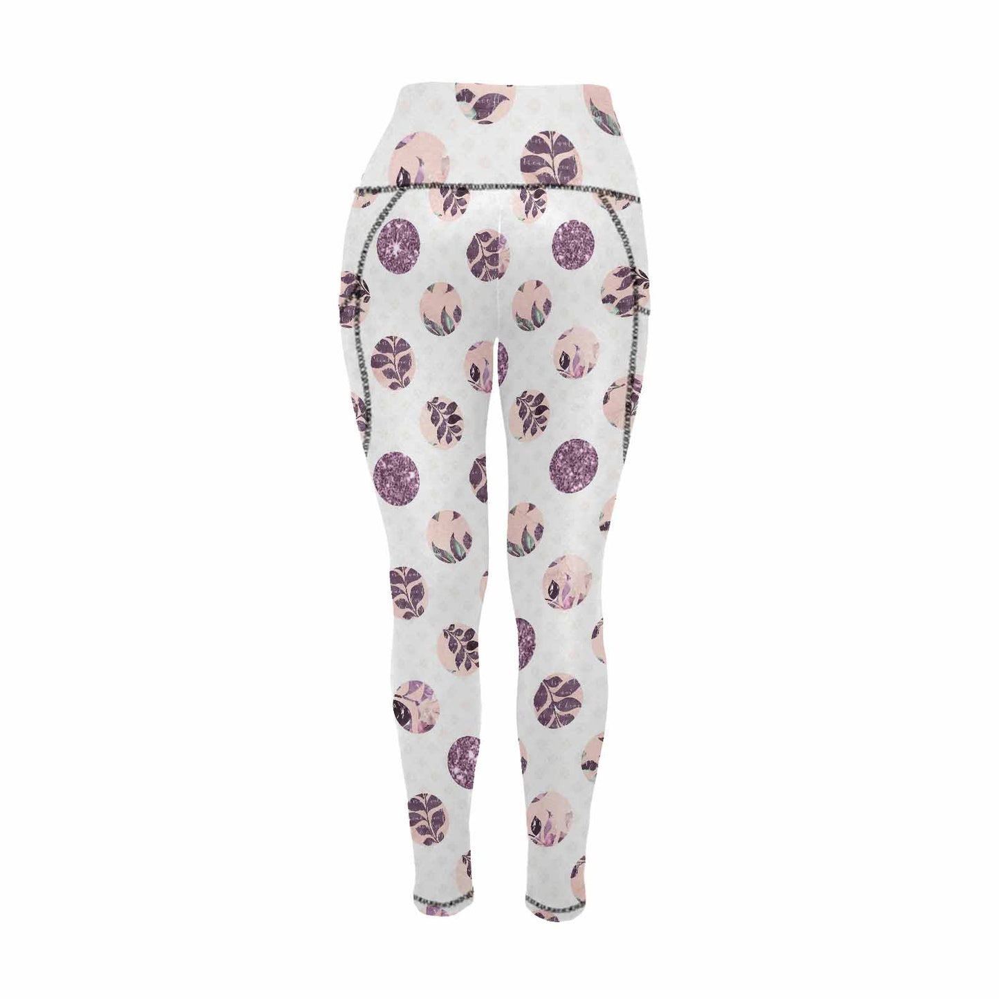 Floral 2, active wear leggings, outside surge, design 31