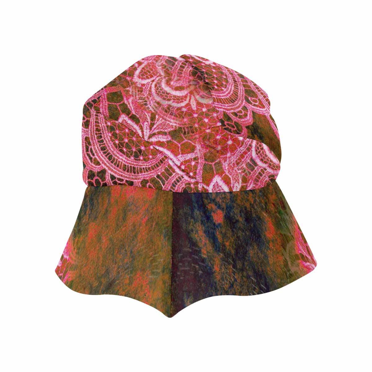 Victorian lace print, wide brim sunvisor Hat, outdoors hat, design 32