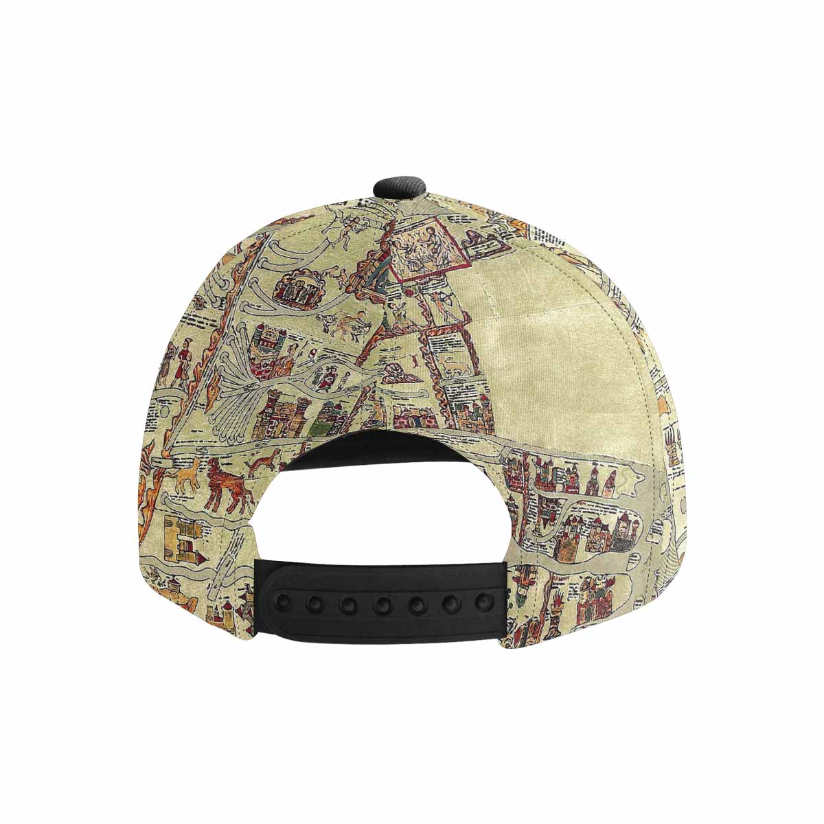 Antique Map design mens or womens deep snapback cap, trucker hat, Design 27