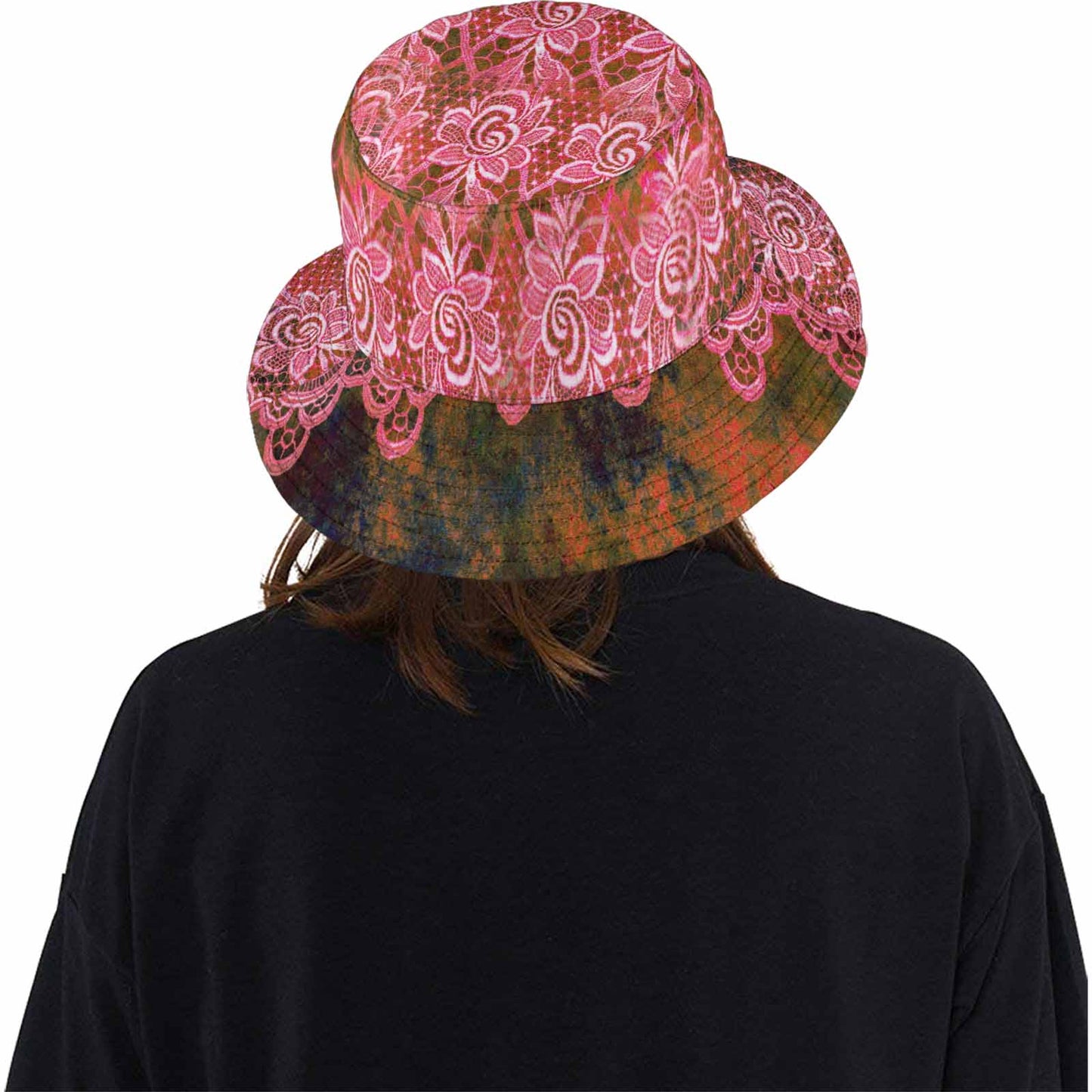 Victorian lace Bucket Hat, outdoors hat, design 32
