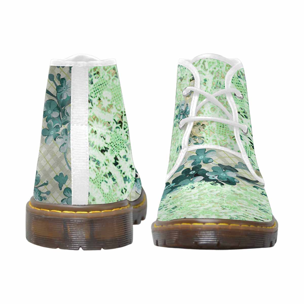 Lace Print, Cute comfy womens Chukka boots, design 53