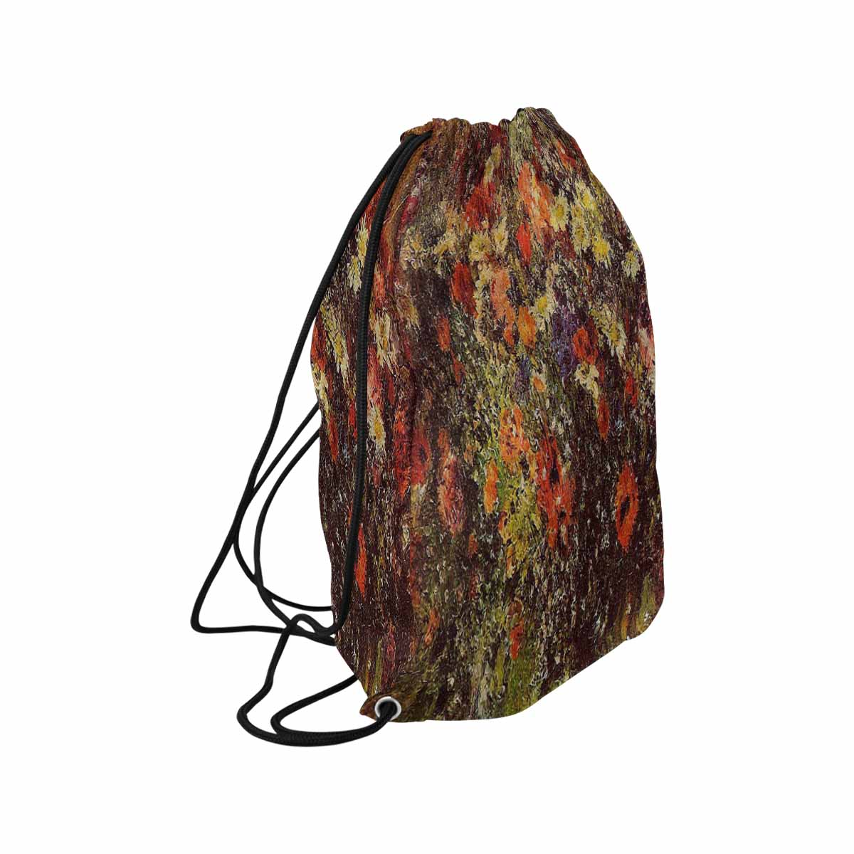 Vintage Floral print, DRAWSTRING BAG, LARGE, Design 24