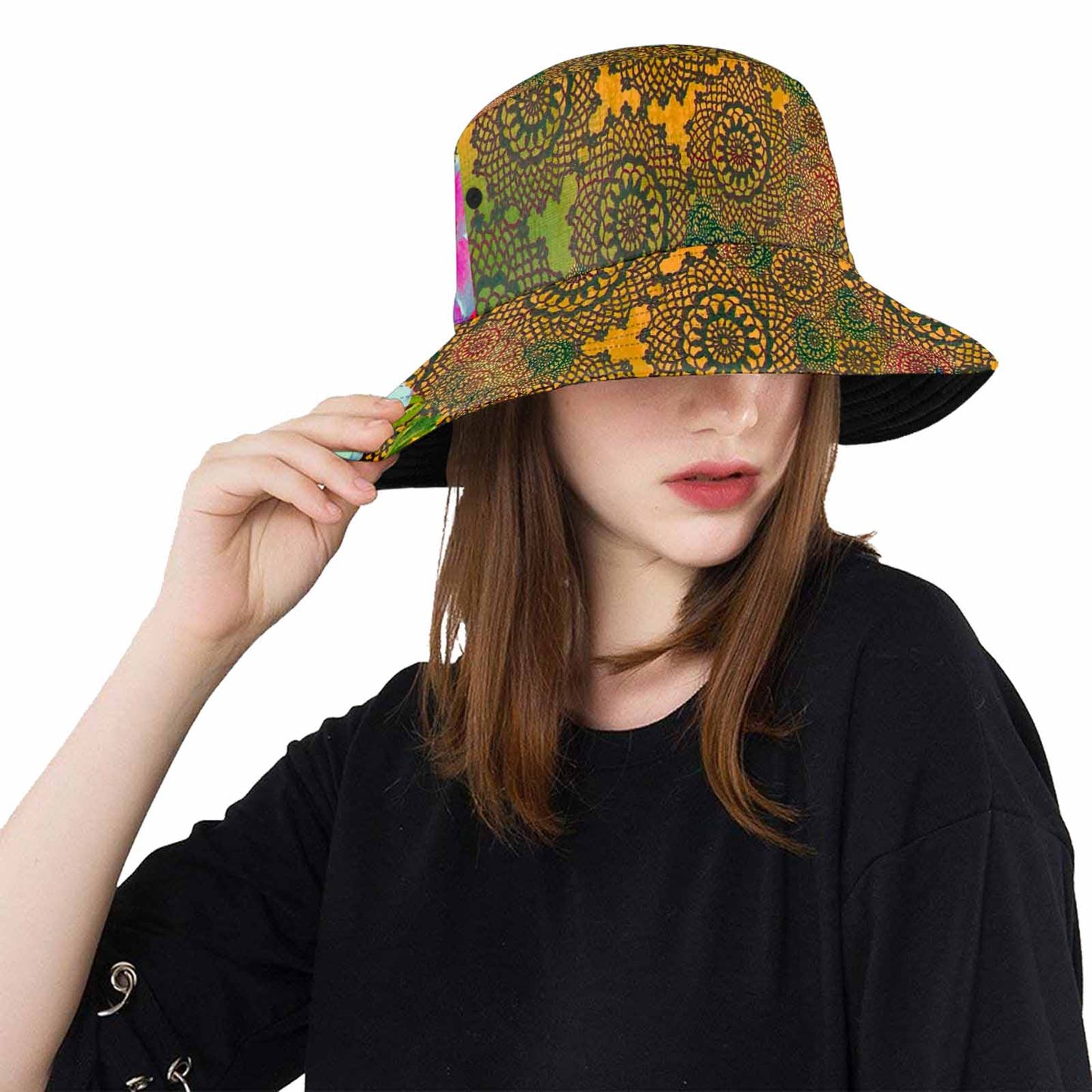 Victorian lace Bucket Hat, outdoors hat, design 15