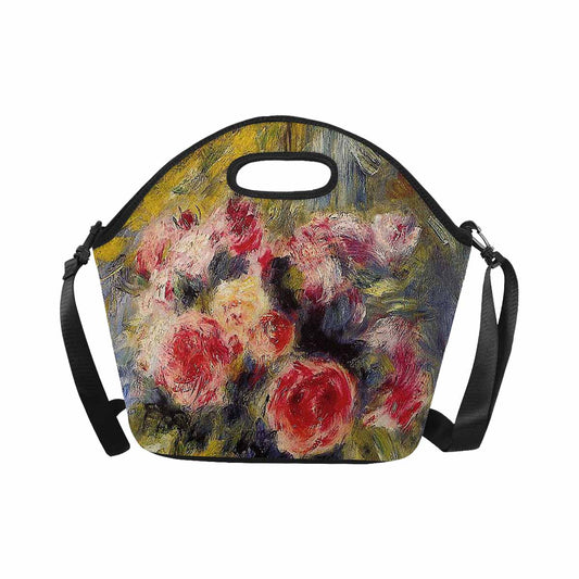 Vintage Floral print insulated lunch bag, Design 26