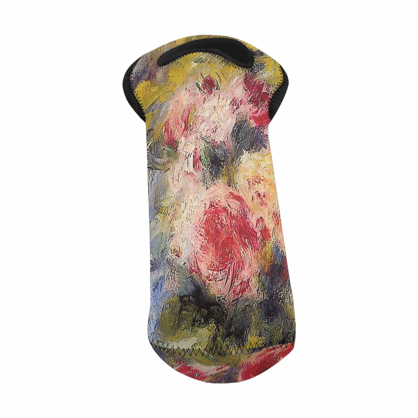 Vintage floral 1 bottle wine bag, Design 26