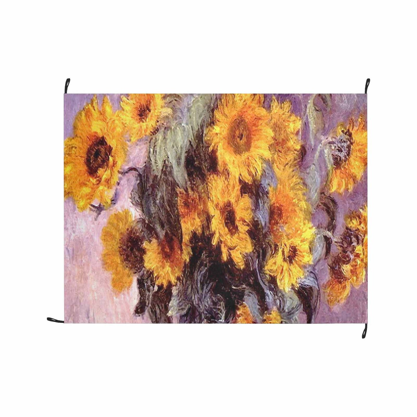 Vintage Floral waterproof picnic mat, 69 x 55in, Design 49