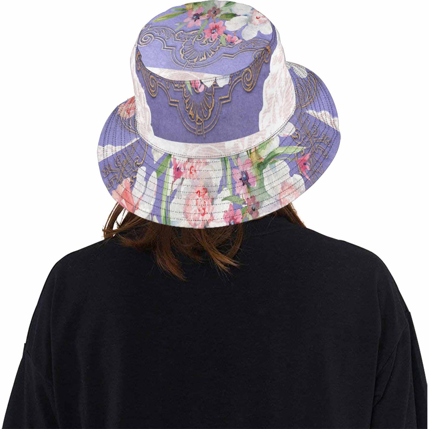 Victorian lace Bucket Hat, outdoors hat, design 47