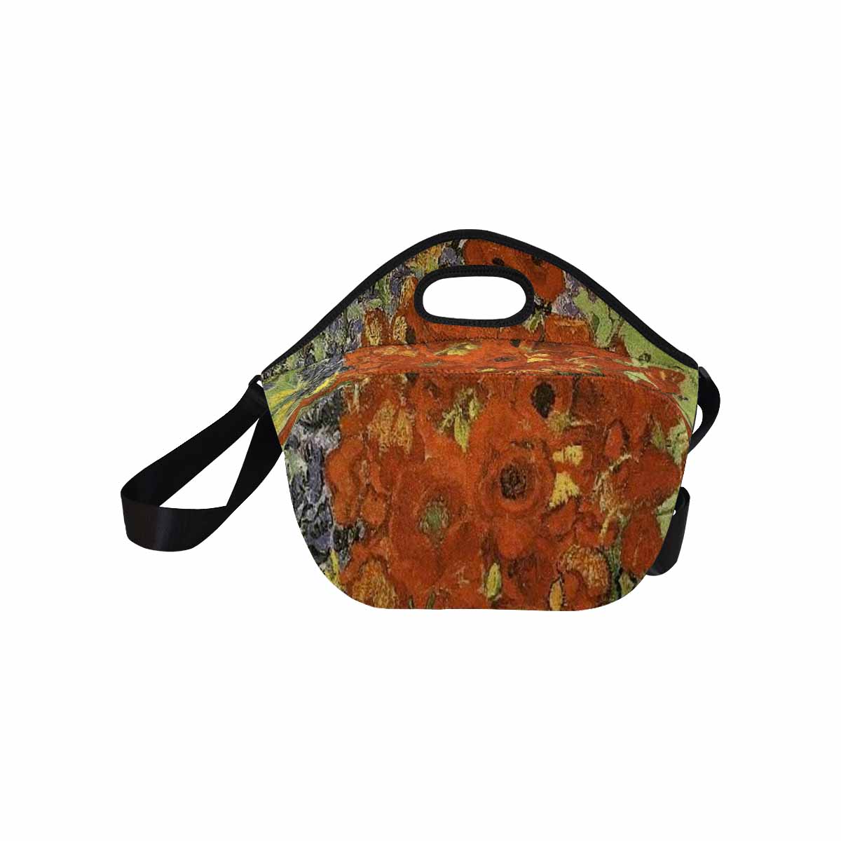 Vintage Floral print insulated lunch bag, Design 56