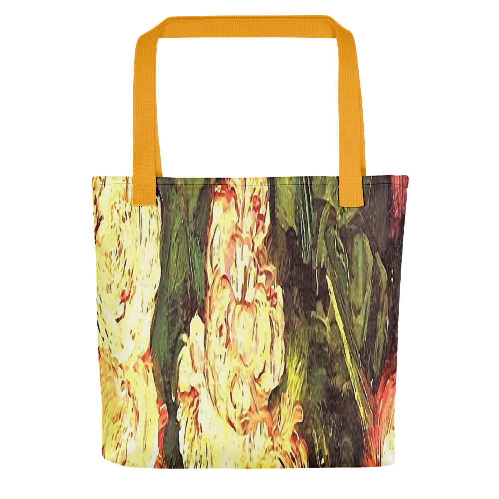 Vintage floral casual tote bag, beach bag, 15 x 15 inch, Design 27