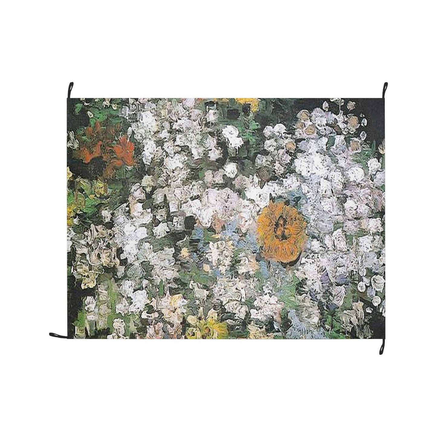 Vintage Floral waterproof picnic mat, 69 x 55in, Design 07