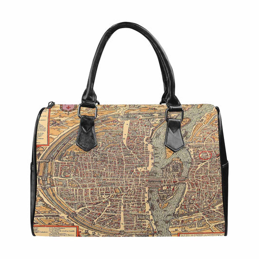 Antique Map design Boston handbag, Model 1695321, Design 49