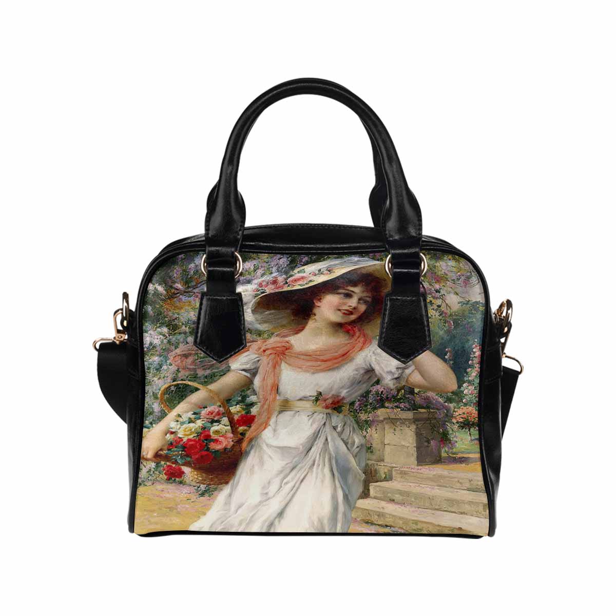 Victorian Lady design handbag, Mod 19163453, THE FLOWER GARDEN