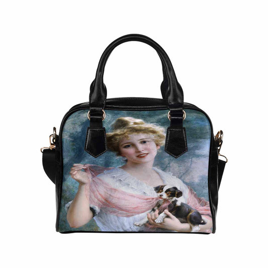 Victorian Lady design handbag, Mod 19163453, The Mischievous Puppy