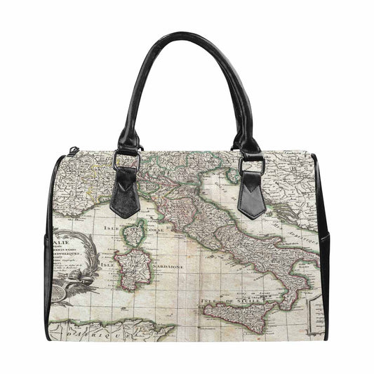 Antique Map design Boston handbag, Model 1695321, Design 6