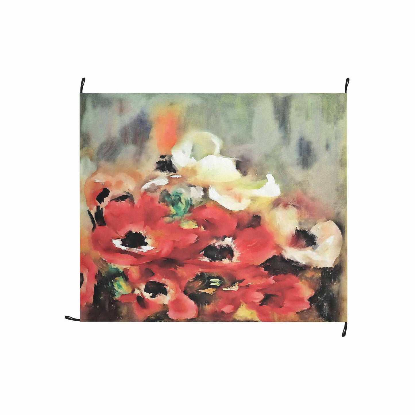 Vintage Floral waterproof picnic mat, 61 x 55in, Design 14