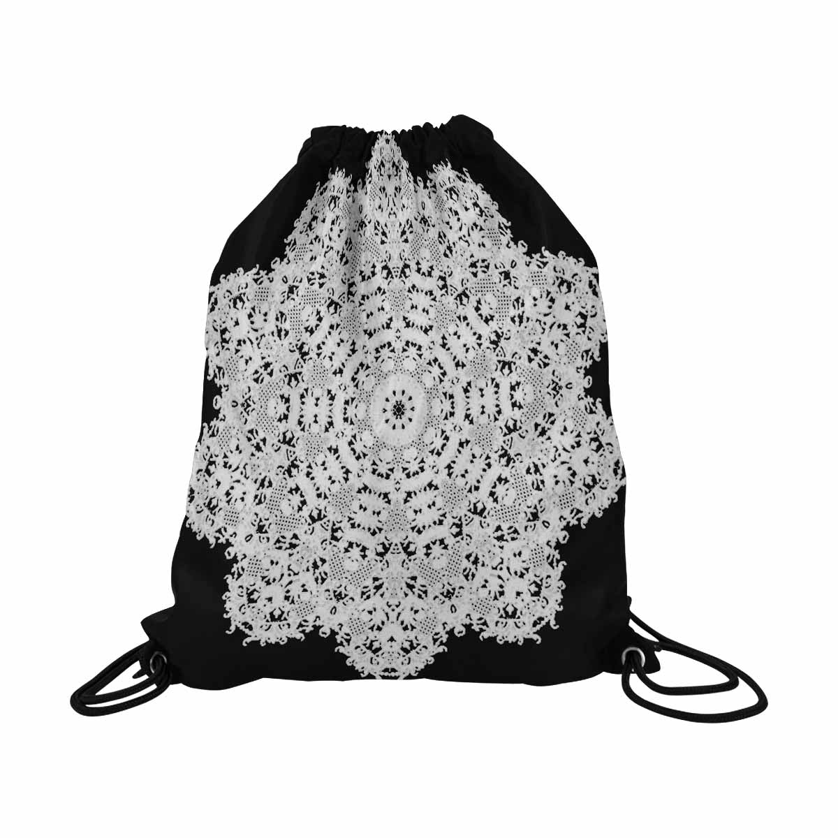 Victorian lace DRAWSTRING BAG, LARGE, design 50