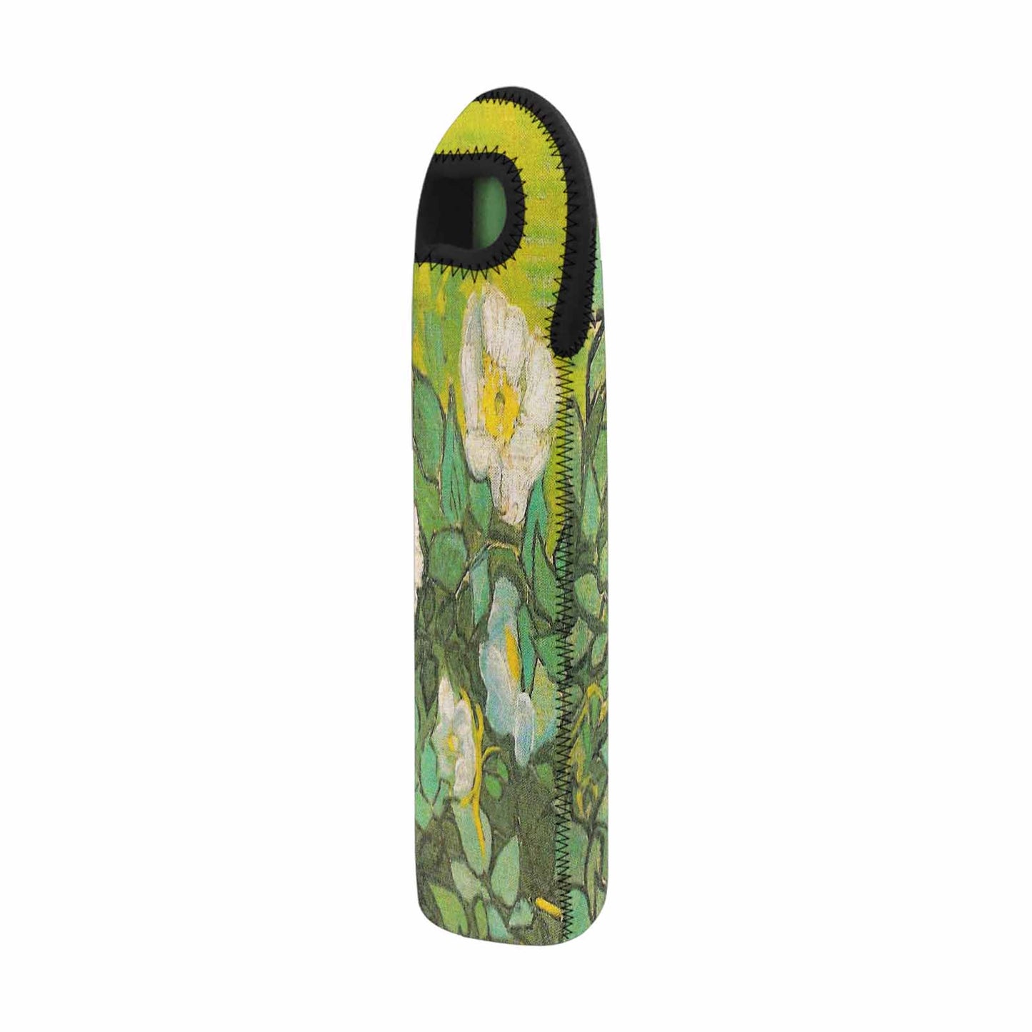 Vintage floral 1 bottle wine bag, Design 01