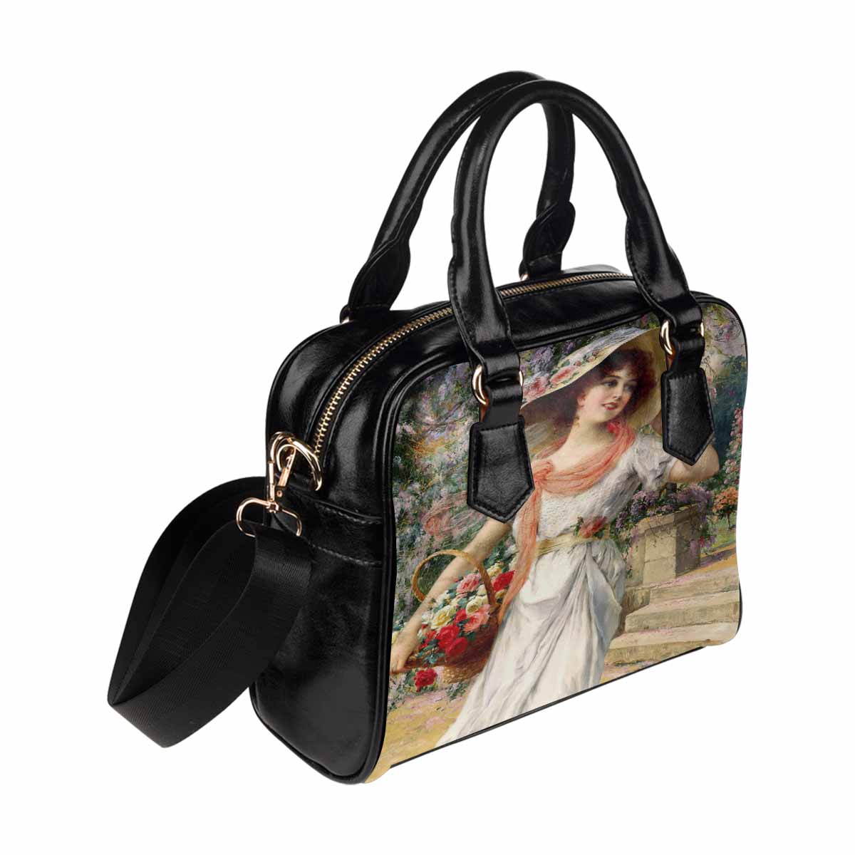 Victorian Lady design handbag, Mod 19163453, THE FLOWER GARDEN