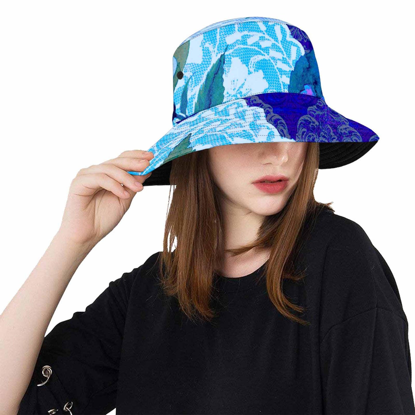 Victorian lace Bucket Hat, outdoors hat, design 20