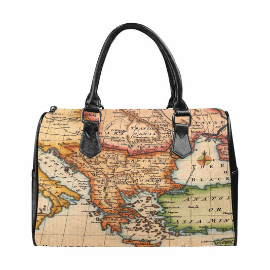 Antique Map design Boston handbag, Model 1695321, Design 22