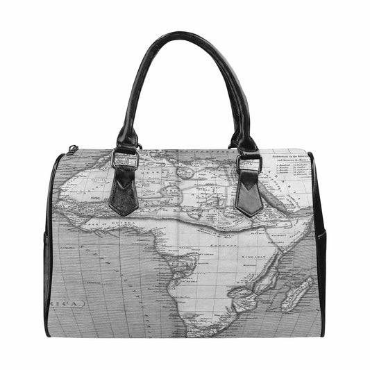 Antique Map design Boston handbag, Model 1695321, Design 2