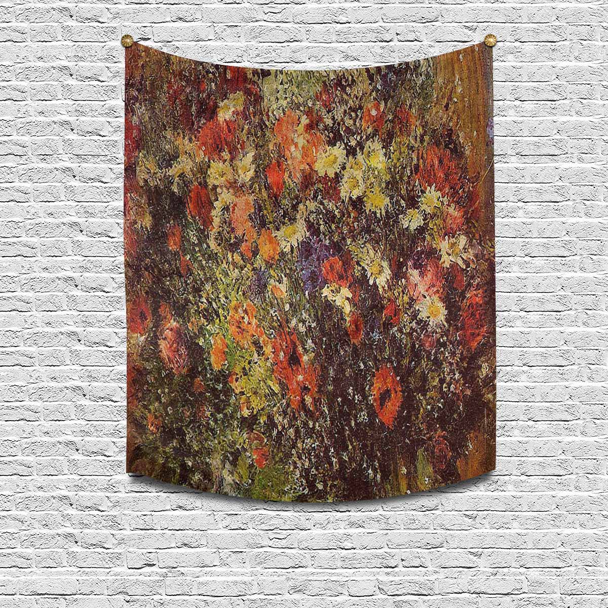 Vintage floral TAPESTRY, MEDIUM 51 in X 60 in, Design 24 C26