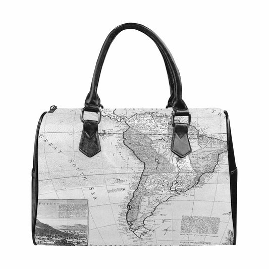 Antique Map design Boston handbag, Model 1695321, Design 38