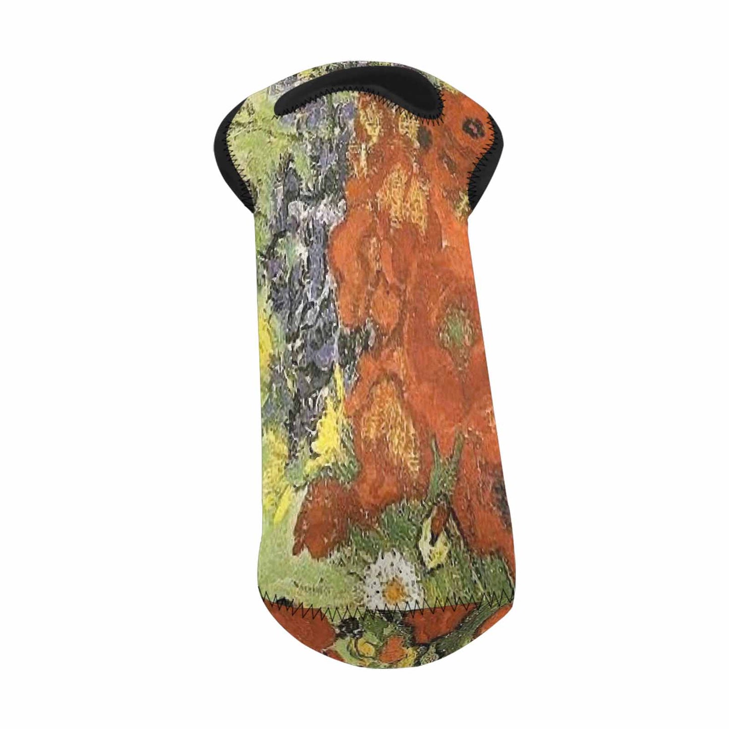 Vintage floral 1 bottle wine bag, Design 56