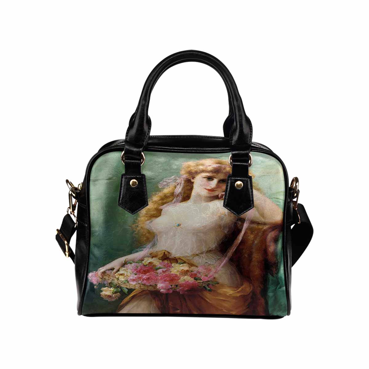 Victorian Lady design handbag, Mod 19163453, Basket of Roses