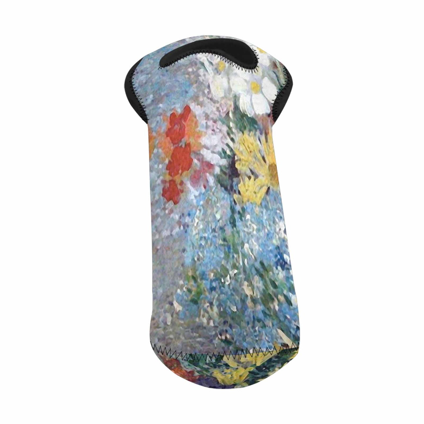 Vintage floral 1 bottle wine bag, Design 41