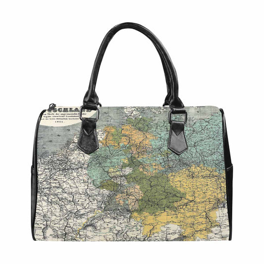 Antique Map design Boston handbag, Model 1695321, Design 18