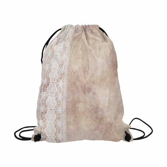 Victorian lace DRAWSTRING BAG, LARGE, design 35