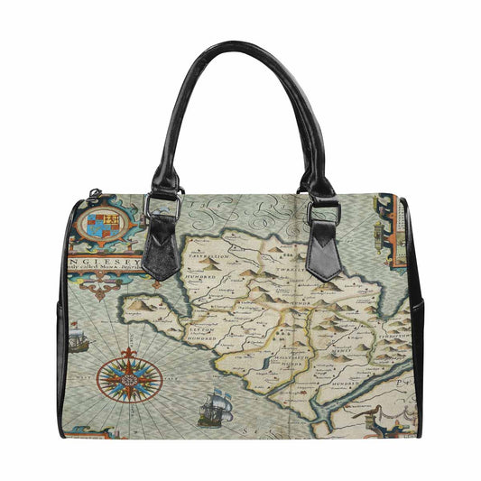 Antique Map design Boston handbag, Model 1695321, Design 13